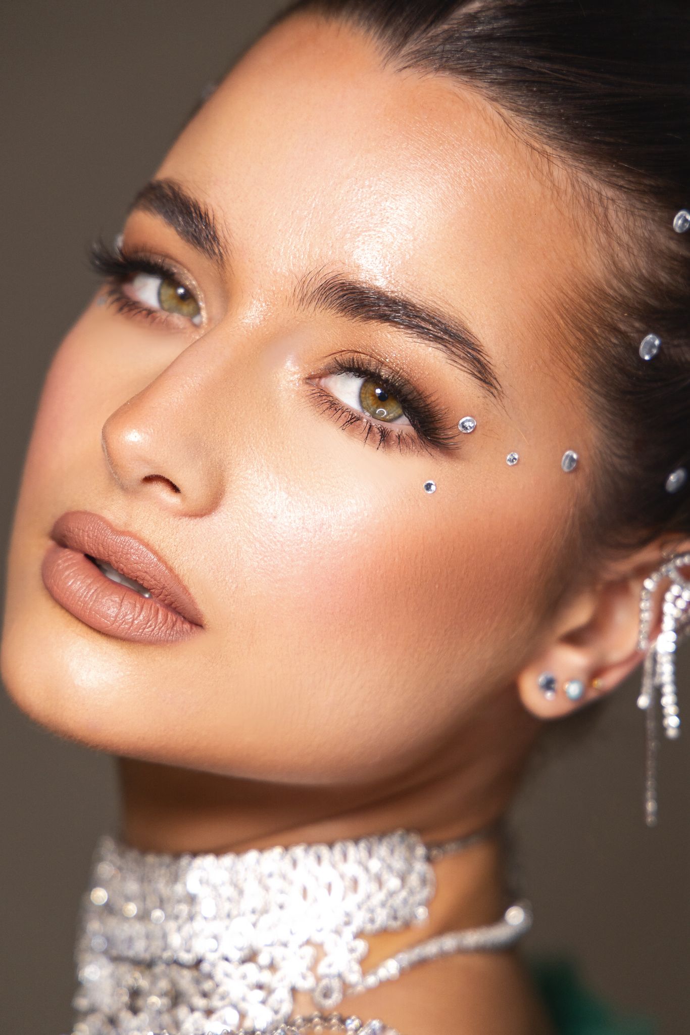 Modern editorial makeup look